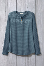 Textured Knit Henley