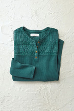 Textured Knit Henley