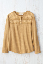 Textured Knit Henley