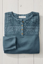 Textured Knit Henley