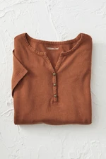 Vintage-Wash Henley
