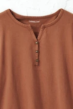 Vintage-Wash Henley
