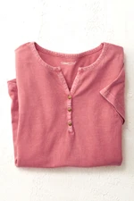 Vintage-Wash Henley