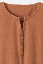 Vintage-Wash Henley