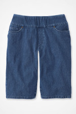 Knit Denim 11" Pull-On Shorts