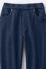 Knit Denim Mid Rise Leggings
