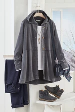 Lightweight Fleece Swing Cardigan