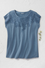 Precious Petals Embroidered Tee