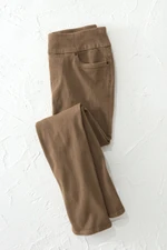 Knit Denim Mid Rise Straight-Leg Jeans