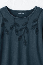 Leaf Embroidered Tee