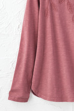 Leaf Embroidered Tee