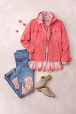 Knit Denim Jacket