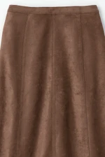 Faux Suede Skirt