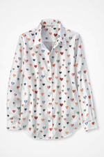 Confetti Hearts Long-Sleeve No-Iron Shirt