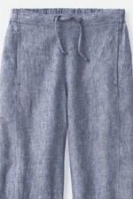 Cross Dye Linen Ankle Pants