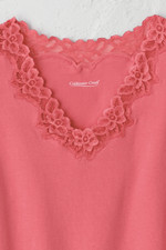 Longer Length Double Lace Tank