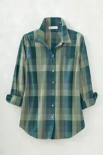 Paxton Plaid 3/4-Sleeve No-Iron Shirt
