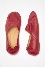 Pintuck Leather Flats by Chocolat Blu™