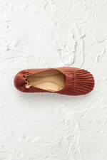 Pintuck Leather Flats by Chocolat Blu™