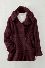 First Frost Textured Knit Coat