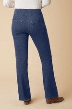 Knit Denim Pull-On Bootcut Jeans