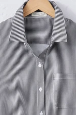 Pinstriped No-Iron Tunic