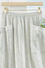 Striped Gauze Pocket Skirt