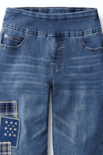 Indigo Patchwork Jeans