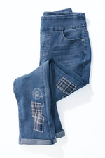 Indigo Patchwork Jeans