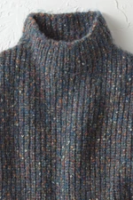 Marled Funnelneck Sweater
