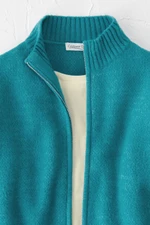 Plush Zip-Front Cardigan