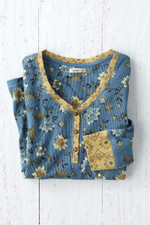 Mixed Print Waffle Tee