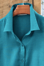 Easy-Care Linen Big Shirt