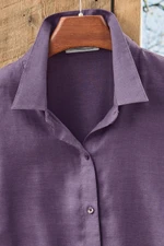 Easy-Care Linen Big Shirt