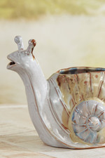 Stoneware Snail Watering Can