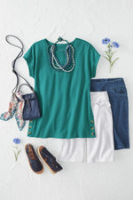 #BestCotton™ Side-Button Tunic