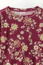 Valley Floral Waffle Tee