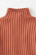 Textured Funnelneck Sweater