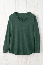 Vintage-Wash V-Neck Tunic