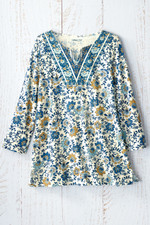 Floral Borders Slub Tee