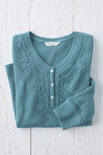 Soutache Waffle Henley