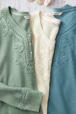 Soutache Waffle Henley