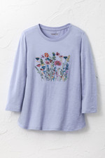 Spring's Meadow Embroidered Tee