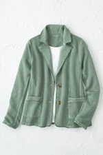 French Terry Knit Blazer