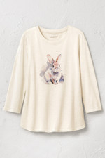 Watercolor Bunny Tee