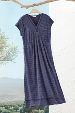 Maya Pintucked Midi Dress