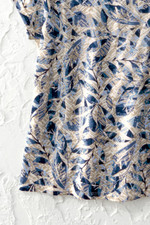Batik Leaves Knit Top