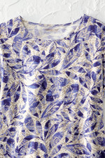 Batik Leaves Knit Top
