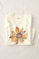 Vintage-Wash Sunflower Tee