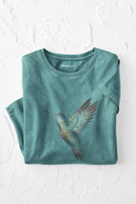 Vintage-Wash Hummingbird Tee